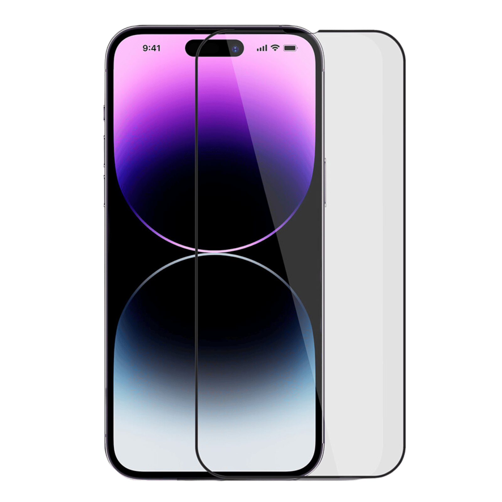 6D Tempered Glass Screen Protector For Apple iPhone 15 Pro Max ( Black )