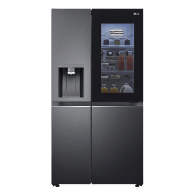 LG 630 L Frost Free Side By Side Door Refrigerator, GL X257AMC3.DMCZEBN ( Matte Black )