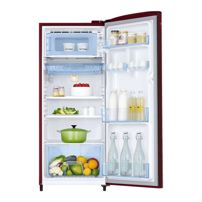 Samsung 183 L Direct Cool Single Door 5 Star Refrigerator, RR20D2725RZ/NL ( Mignight Blossom Red ) - Image 2