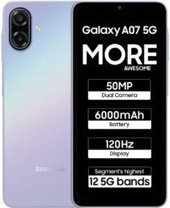 SAMASUNG GALAXY A07 5G (6GB-128GB LIGHT GREEN)