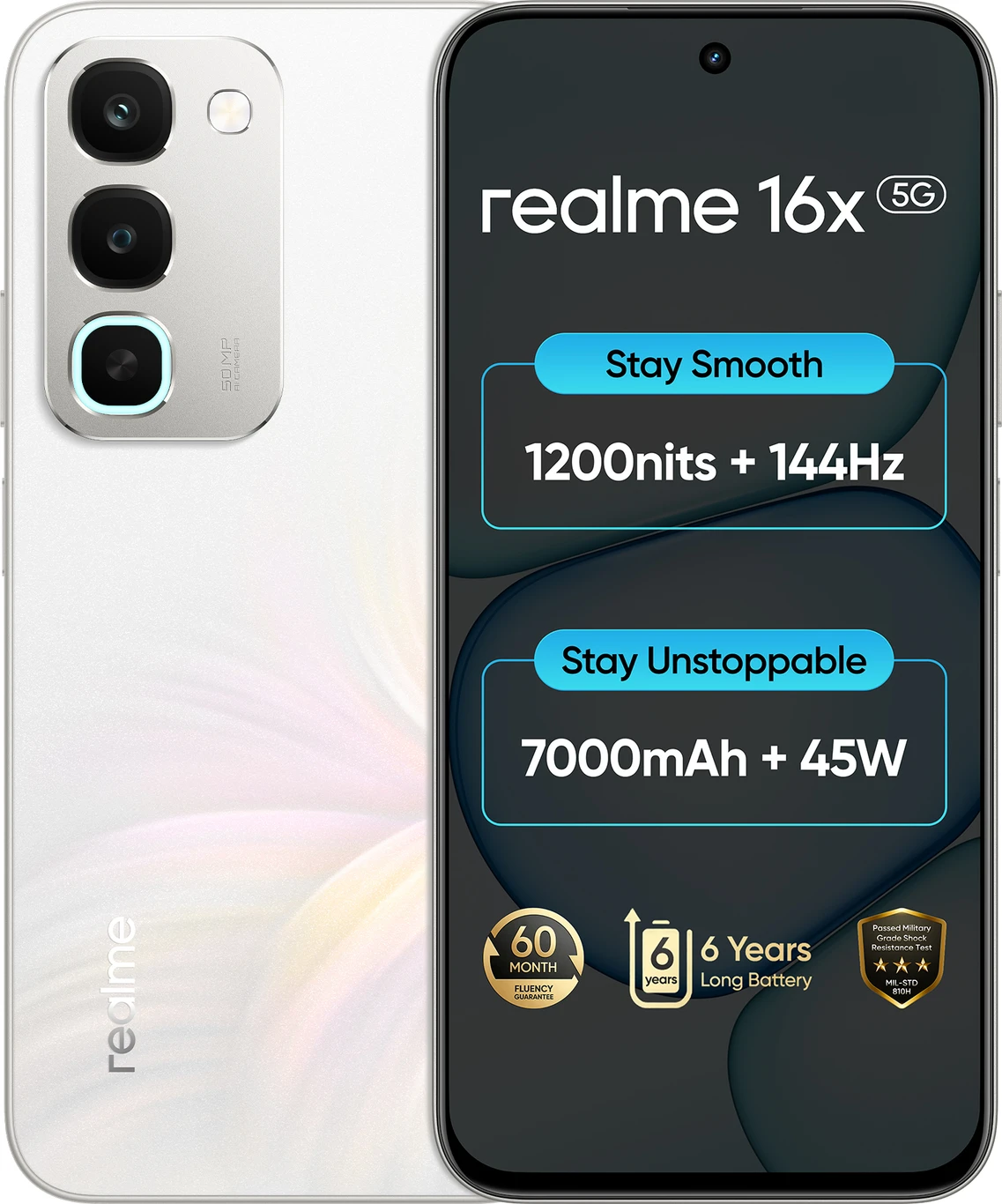 REALME 16X 5G (4GB-128GB ENDURANCE BROWN)